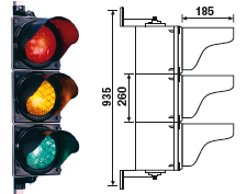 3-feldiger Signalgeber